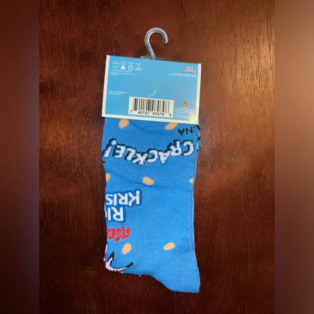 RICE KRISPIES NOVELTY CREW SOCKS NWT MEN’S SHOE SIZE 6-12